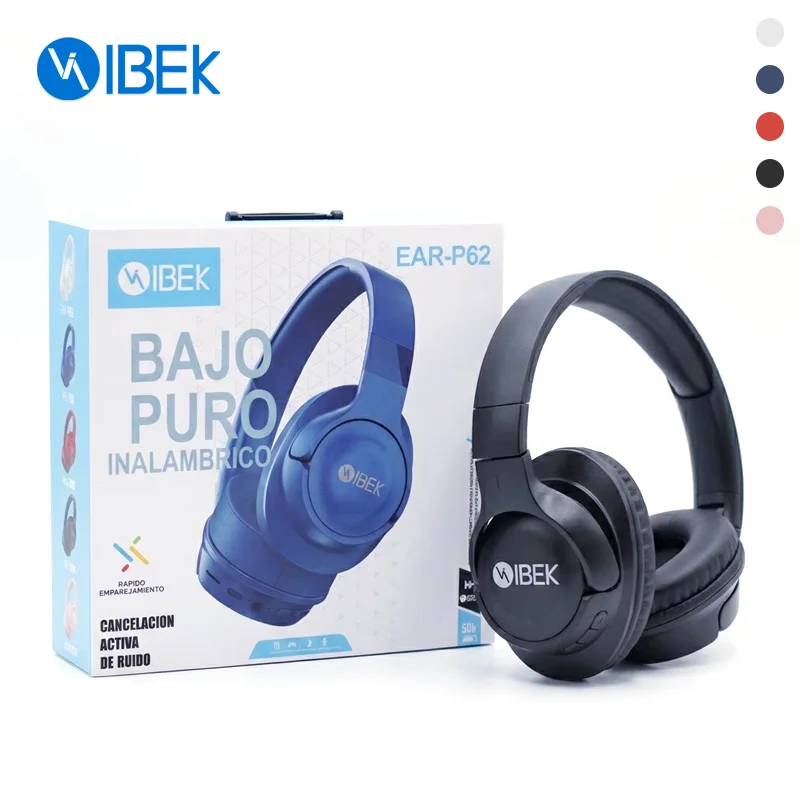 [EAR-P62] AURICULAR BLUETOOTH VINCHA (CANCELACIÓN DE RUIDO) Ibek