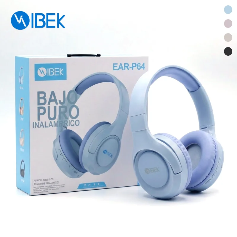 [EAR-P64] AURICULAR BLUETOOTH VINCHA (CANCELACIÓN DE RUIDO) Ibek