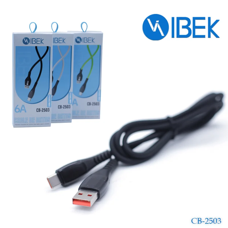 [CB-2503] CABLE USB TYPE C 6A 1MENGOMADO CB-2503 Ibek