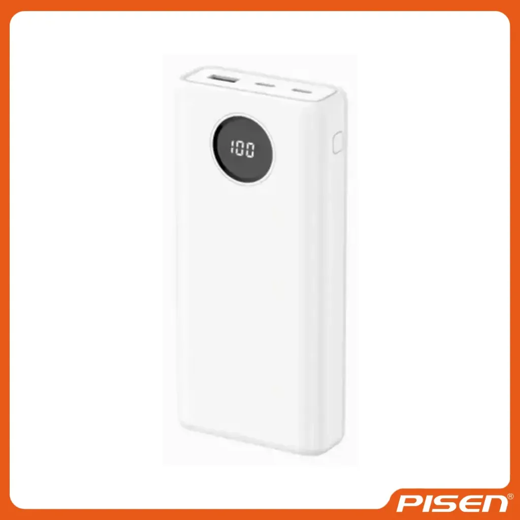 [F-PS-TSD337B] POWER CUBE POWER BANK 30W 20000MAH (BLANCO) - PISEN