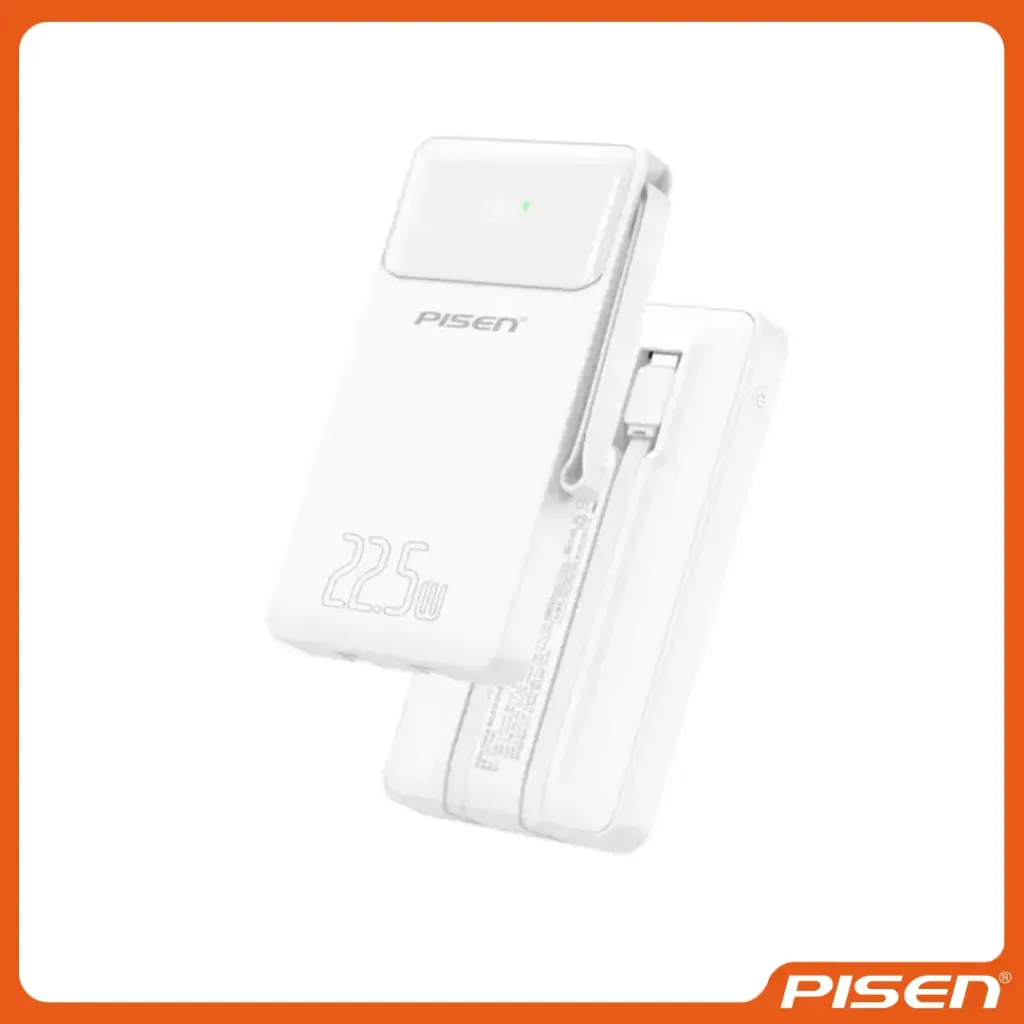 [F-PS-TPD067] POWERVIEW POWER BANK 2 EN 1 CARGA RÁPIDA 10000mAh (BLANCO) - PISEN