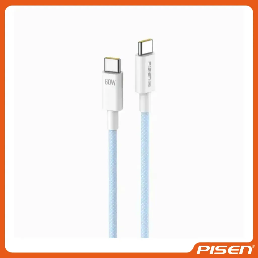 [F-PS-CC112000A] PRO CABLE DE DATOS TEJIDO COLORIDO C A C 60W 2M CC11-2000 - PISEN
