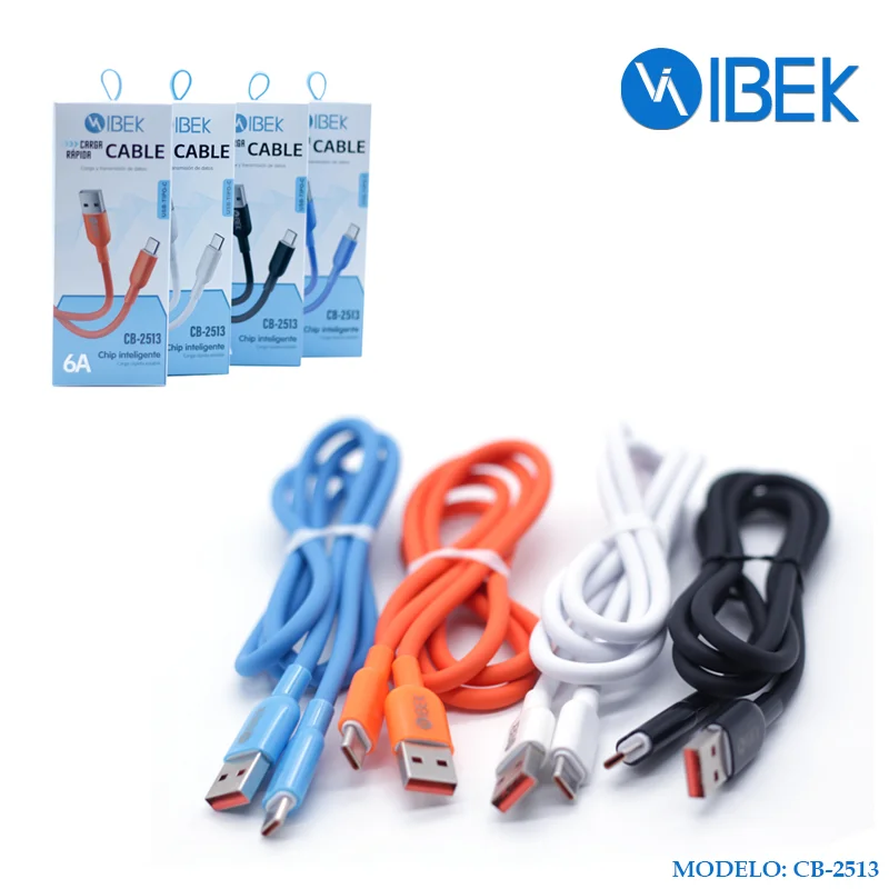 [CB-2513] CABLE USB TYPE C 6A 1MENGOMADO Ibek