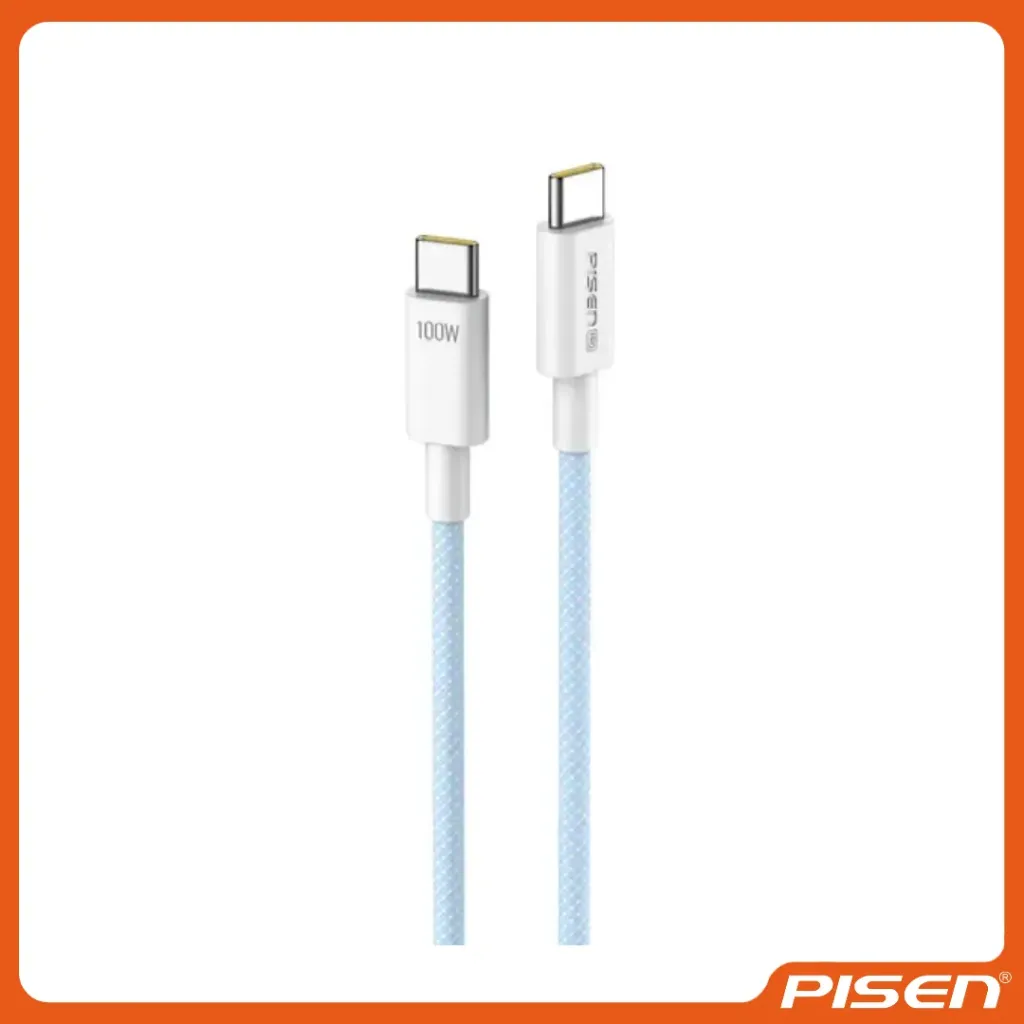 [F-PS-CC122000A] VIVID SERIES CABLE DE DATOS Y CARGA USB-C A USB-C 100W 2M - PISEN