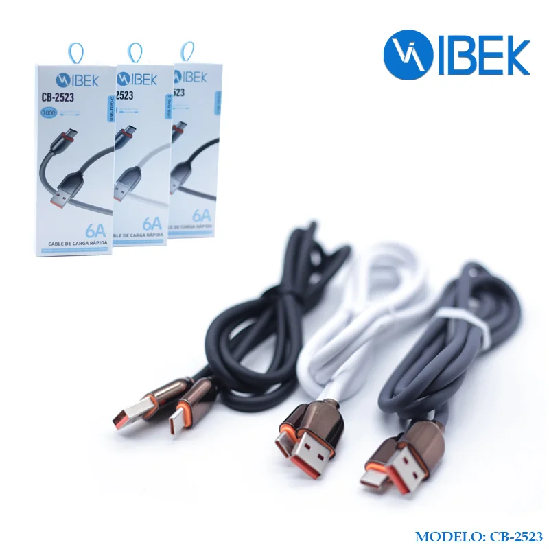 [CB-2523] CABLE USB TYPE C 6A 1MENGOMADO Ibek