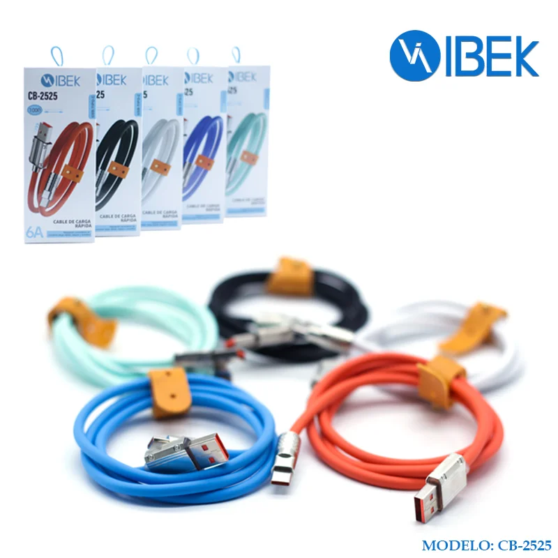 [CB-2525] CABLE USB TYPE C 6A 1MENGOMADO Ibek