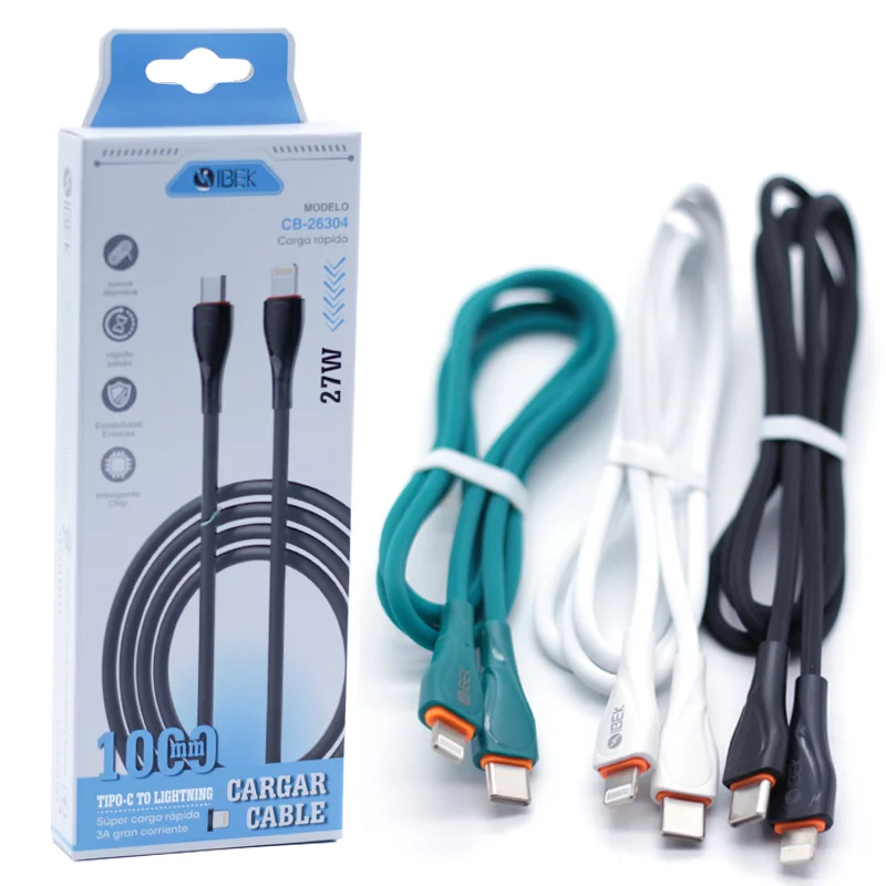 [CB-26304] CABLE TYPE C A LIGHTNING 6A 1M Ibek