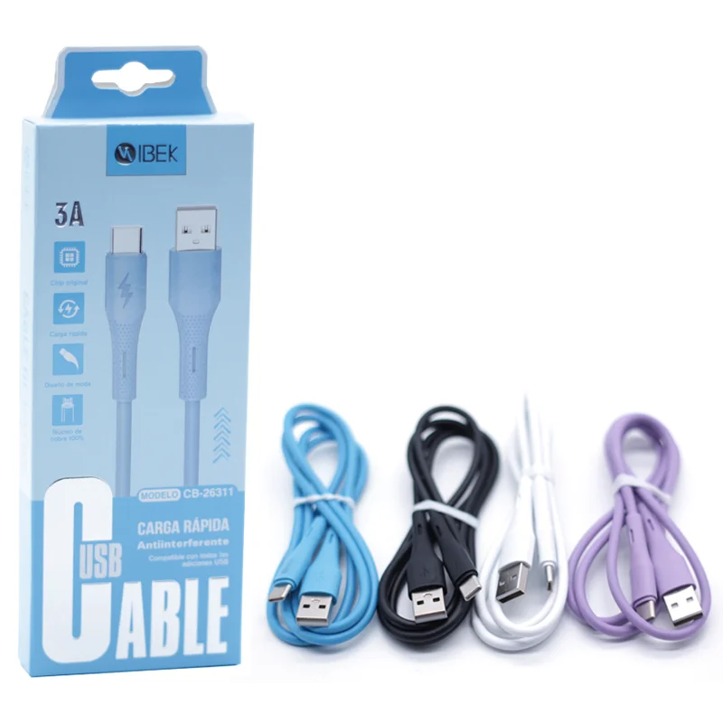 [CB-26311] CABLE USB A TYPE C 3A 1M Ibek