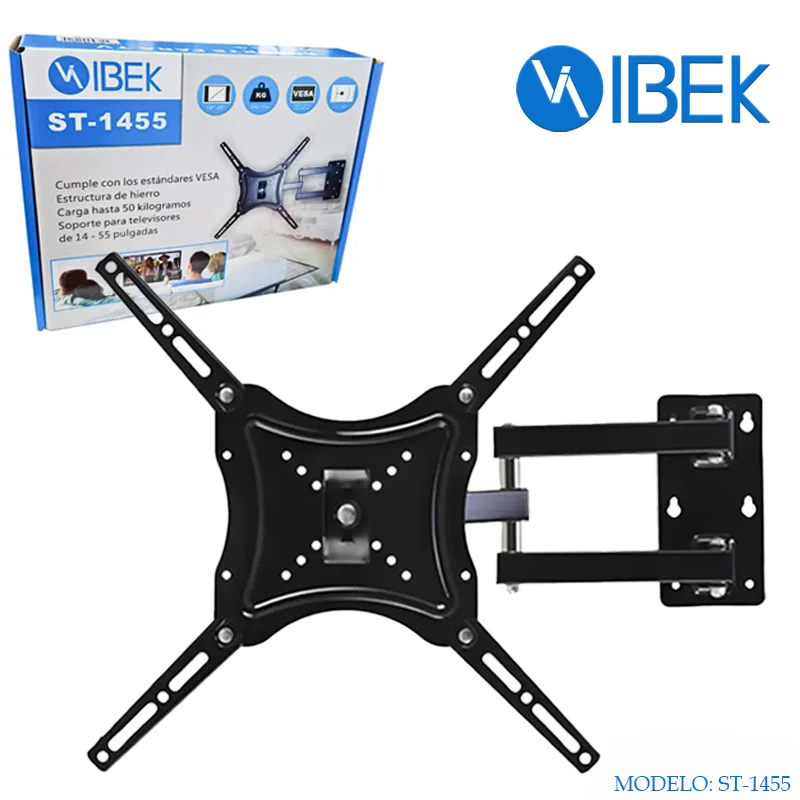 [ST-1455] SOPORTE MOVIL PARA TV 14 A 55 PULGADAS Ibek
