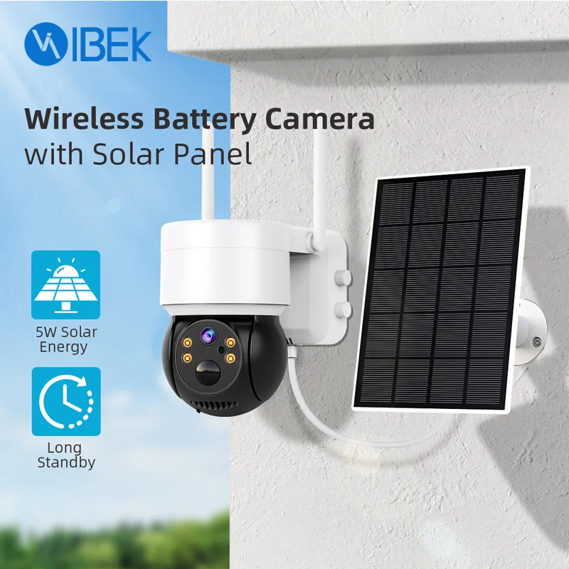 [IB-Q6] CAMARA SEGURIDAD DE WIFI CON SOLAR Ibek