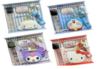 [K19A] SET SANRIO AURICULAR BLUETOOTH + RELOJ + MONEDERO + LLAVERO