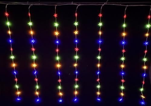 [XB-268-120L] Cortina de Luces LED 120 LED , Luces de Navidad Centelleantes XB-268-120L