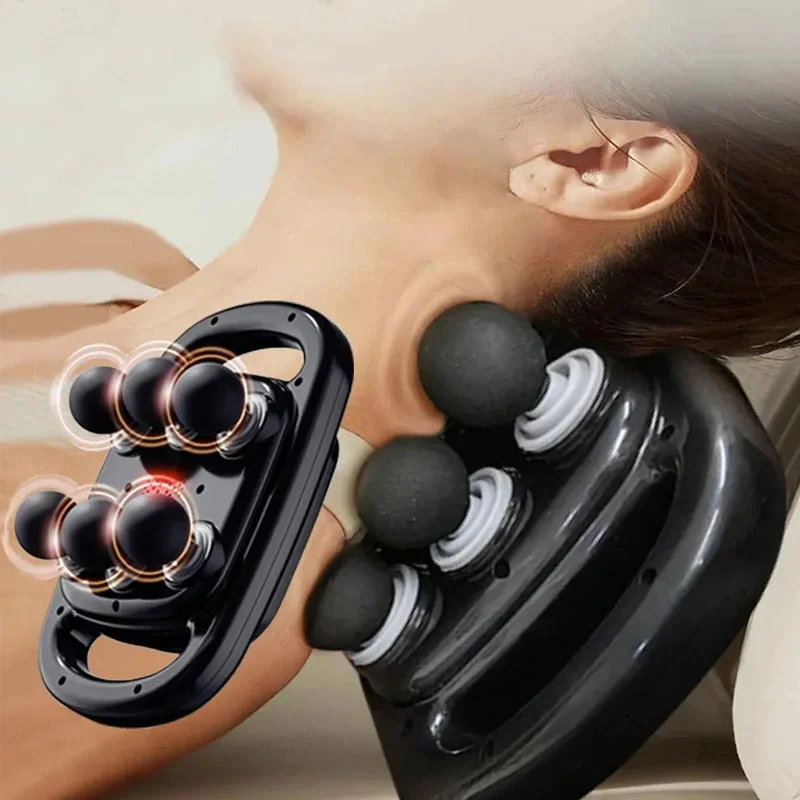 [HH-008] Fascia Muscle Massage Gun Percussion Tissues Massager 6 Head HH-008