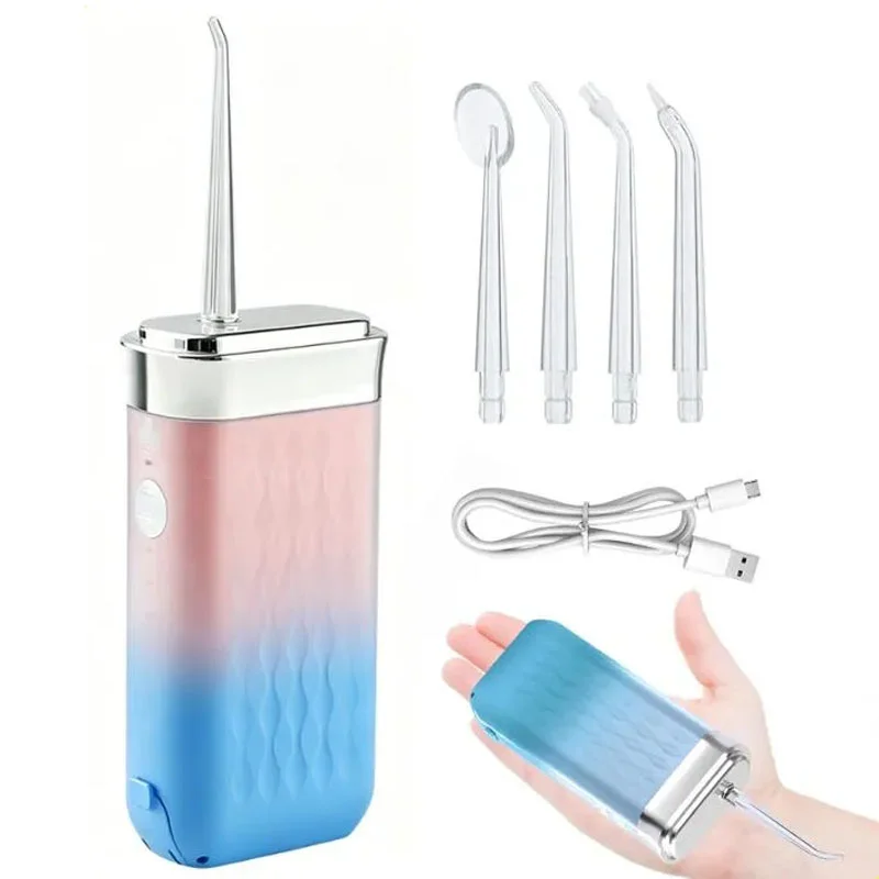 [S68] Irrigador Bucal Portátil Recargable 3 Niveles Rosa Degradado S68