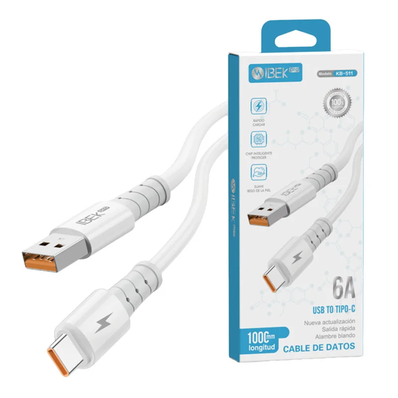 [KB-511] CABLE USB A TYPE C 6A Ibek Pro