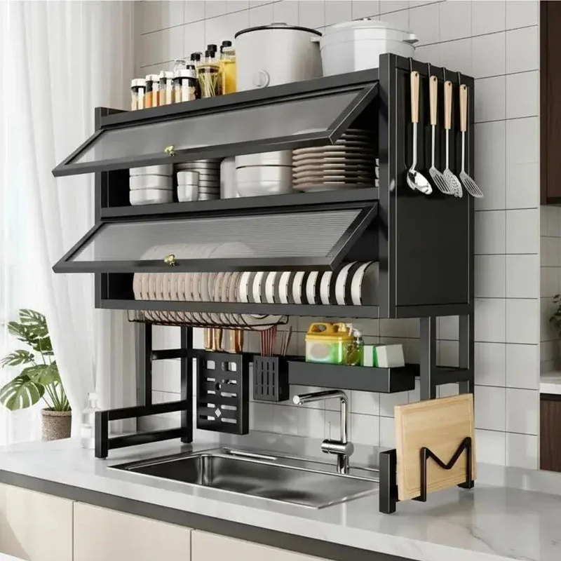 [RM-25-3] Secaplato Escurridor Rack Organizador Bacha 65 Cm 2 Estantes RM-25-3