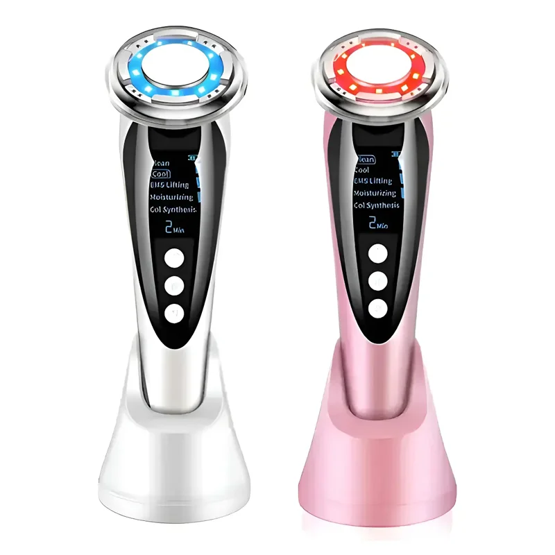 [D022] MASAJEADOR FACIAL MULTIFUNCIONAL 5 EN 1CON FOTOTERAPIA LED D022