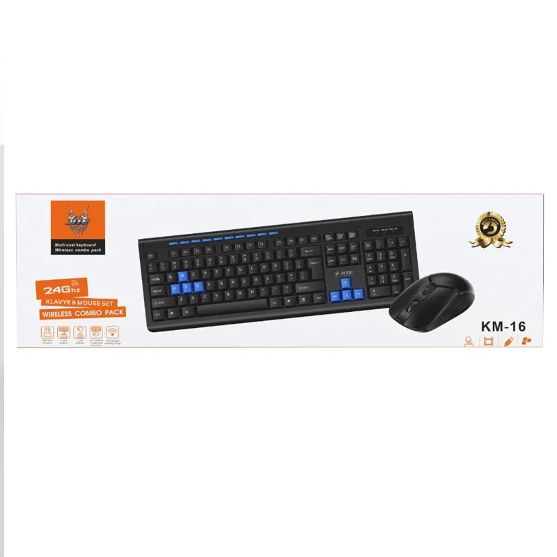 [KM-16] COMBO TECLADO Y MOUSE INALÁMBRICO 2.4G KM-16