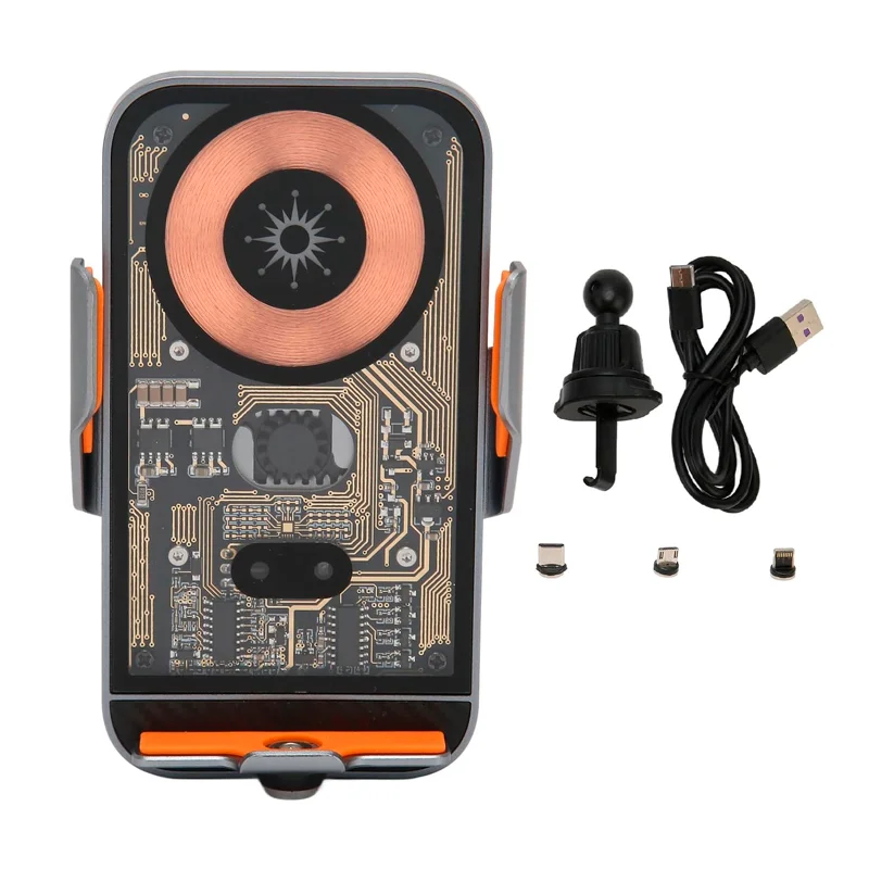 [C11] Soporte Para Auto C/cargador Inalambrico Y Sensor Inteligen C11