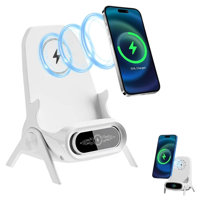 [S90] CARGADOR INALÁMBRICO RÁPIDO CON SOPORTE PARA CELULAR S90