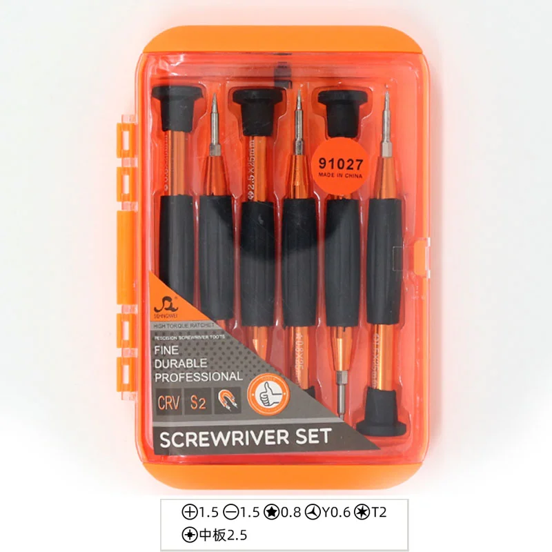 Juego Destornilladores Torx Chico 6 En 1 Con Puntas Seguras 91027