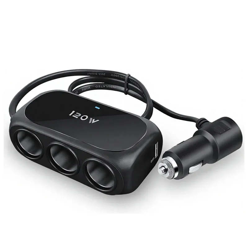 Encendedor De Cigarrillos De Coche Con Doble Conector D-23