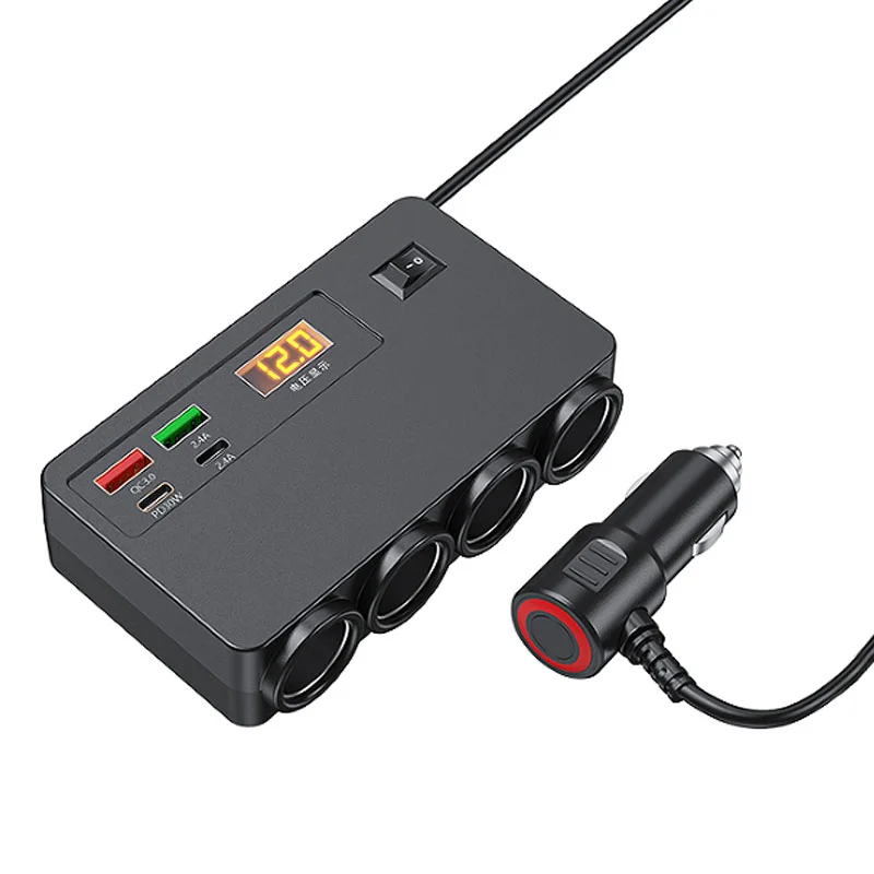 [D-30] Cargador De Teléfono Digital De Alta Potencia Para Coche 12v D-30