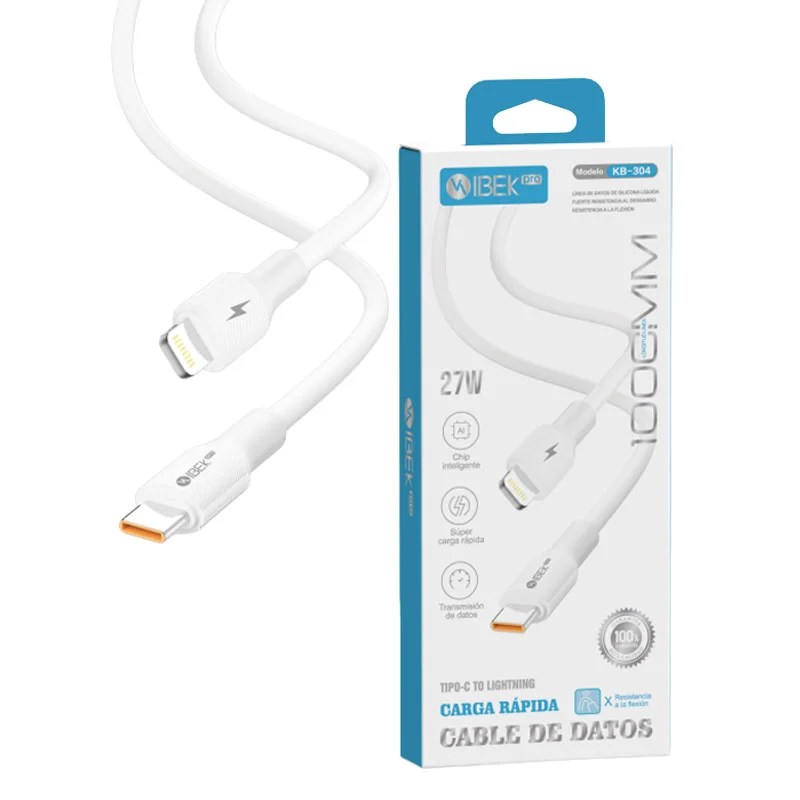 [KB-304] CABLE TYPE C A LIGHTNING 27W Ibek Pro