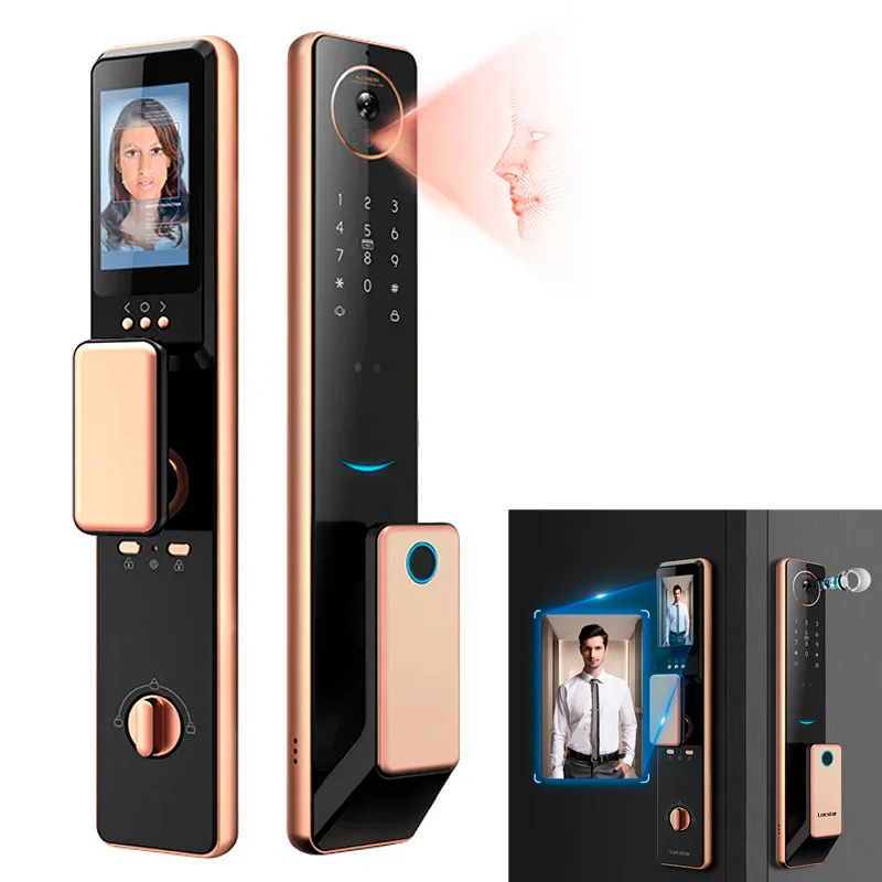 [S61] CERRADURA INTELIGENTE HUELLA DIGITAL BIOMÉTRICA TARJETA S61