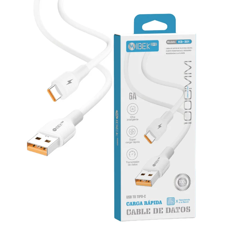 [KB-301] CABLE USB A TYPE C 6A Ibek Pro