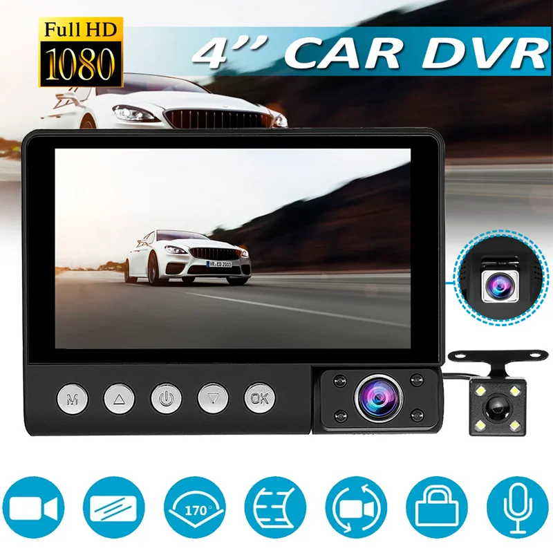 [CAMC9] CÁMARA PARA AUTO 3 EN 1 FRONTAL INTERIOR REVERSA 12V C9