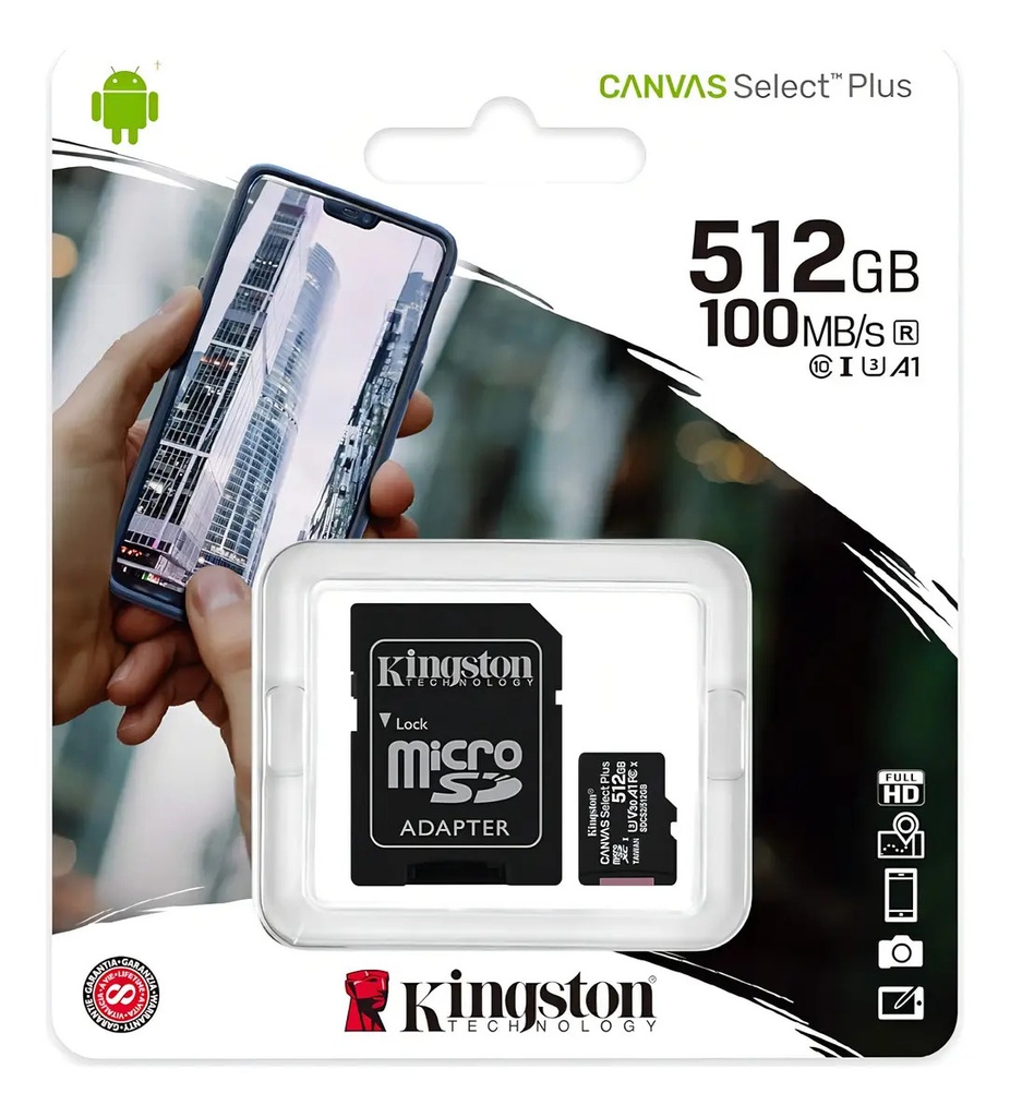 [QM512] MEMORIA 512GB Kingston Canvas Select Plus (QM512)