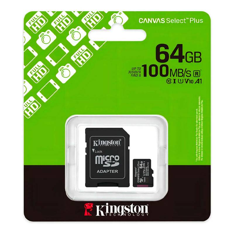 [QKM64] MEMORIA 64GB Kingston Canvas Select Plus New (QKM64)