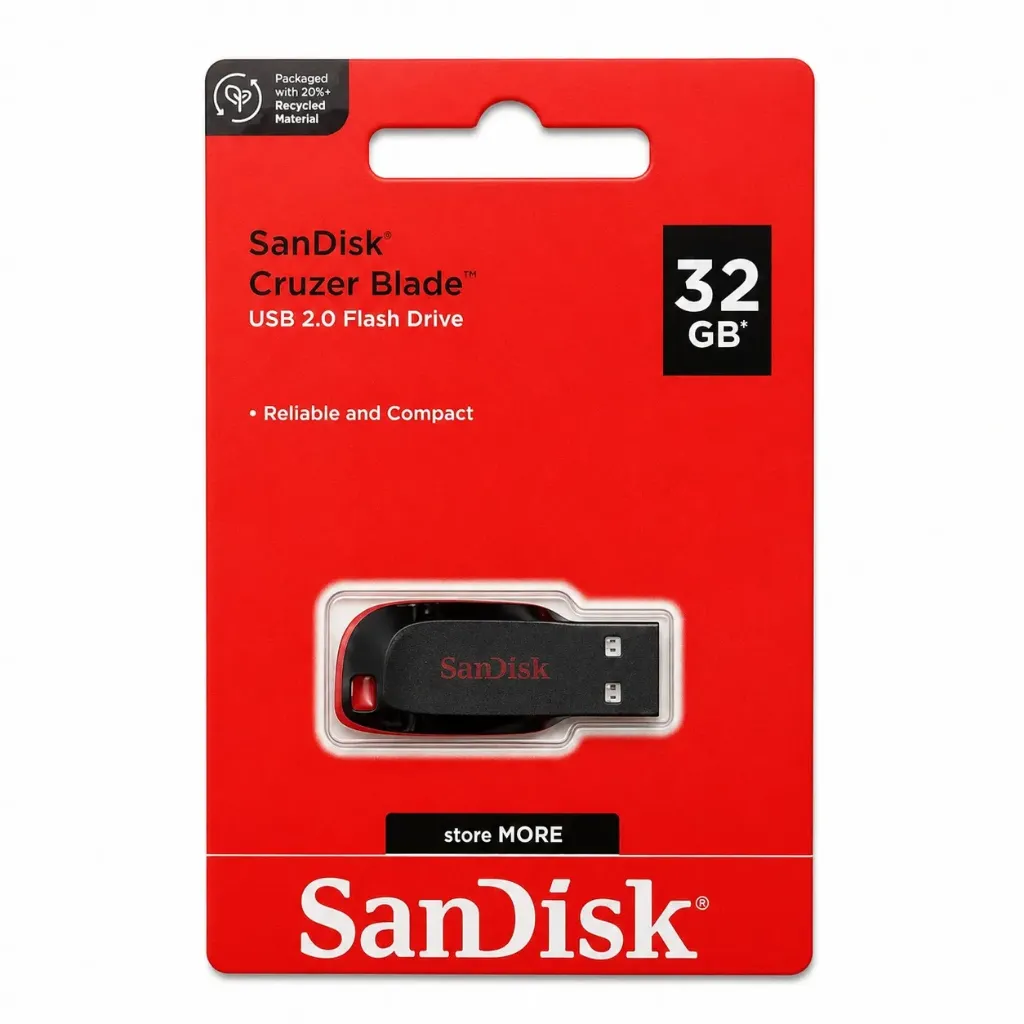 [XYU32] PENDRIVE 32GB SanDisk CruzerBlade (XYU32)