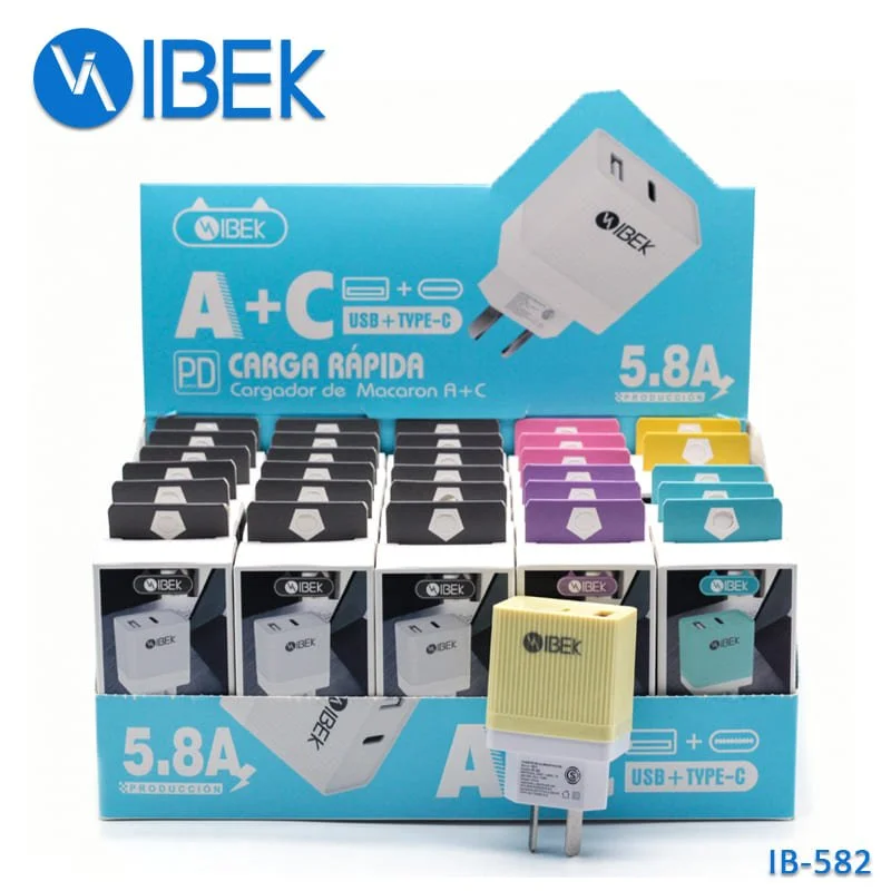 [IB-582] CARGADOR PD 5.8A CABEZAL Ibek