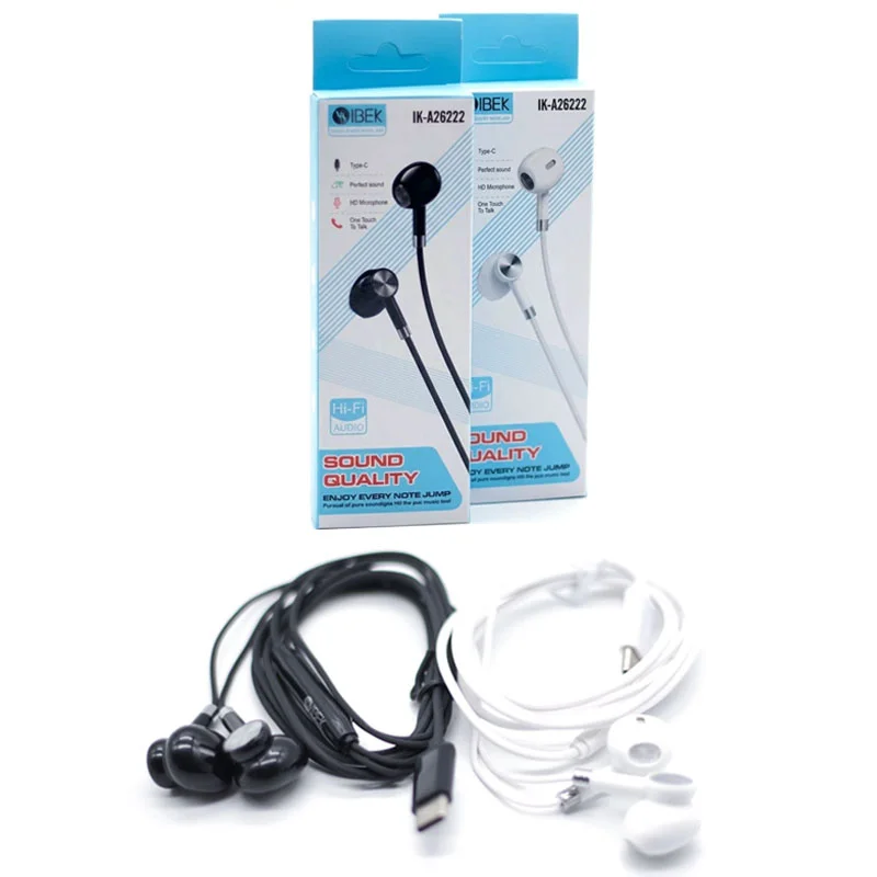 [IK-A26222] AURICULAR CON CABLE TYPE C SIN GOMITA Ibek