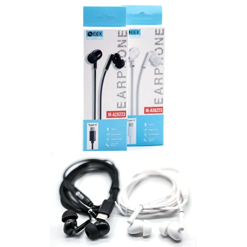 [IK-A26223] AURICULAR CON CABLE TYPE C CON GOMITA Ibek