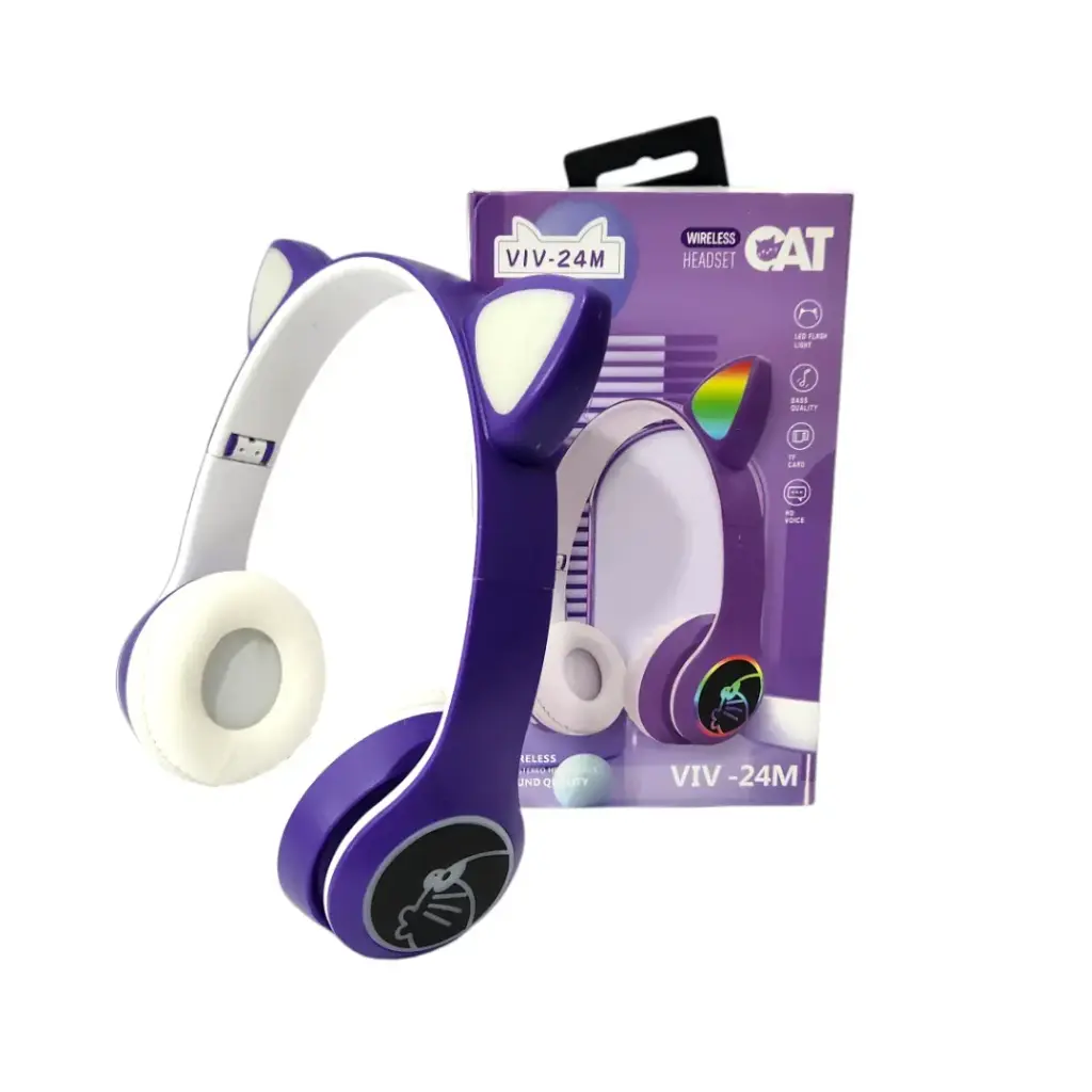 AURICULARES CAT GATITO CON BLUETOOTH VIV24M