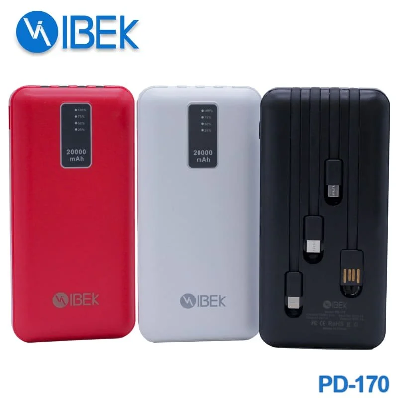 [PD-170] CARGADOR PORTÁTIL 20000mAh Ibek
