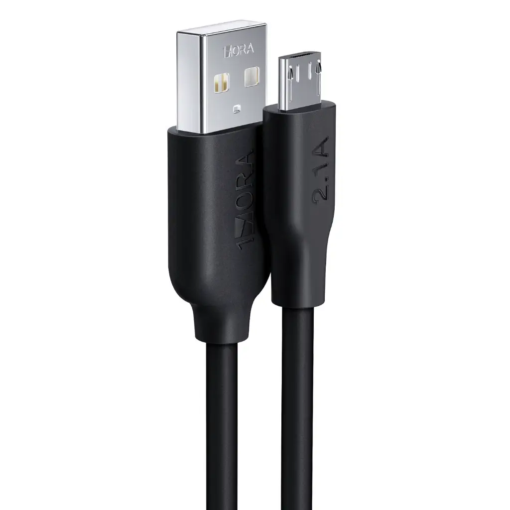 CABLE DE PVC DE 1 M USB-A  A USB MICRO-B  - 1HORA