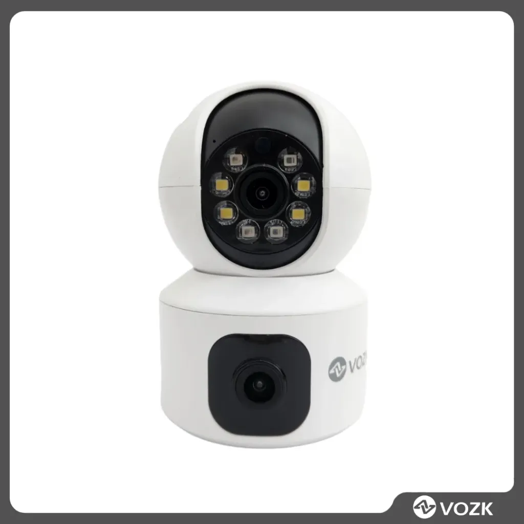 [CAS4005X1] CÁMARAS DE SEGURIDAD DOBLE LENTE FULL HD VISIÓN NOCTURNA  2MP - VOZK