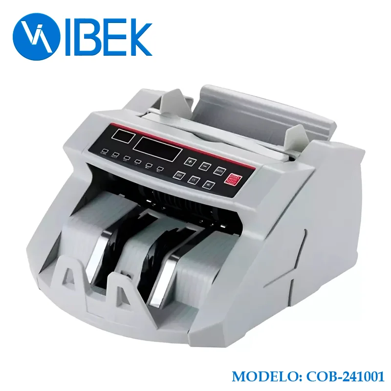 [COB-241001] CONTADORA DE BILLETES -Rayos UV -Pantalla LCD. 80w. Ibek