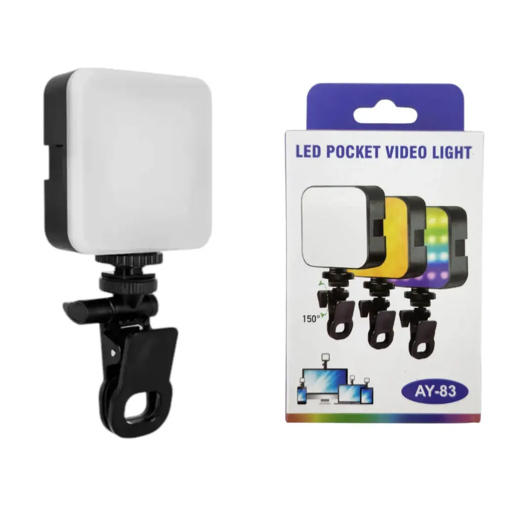 LUCES LED PORTATIL PARA CELULAR TABLET FLASH CON EFECTOS  CLIP AY - 83