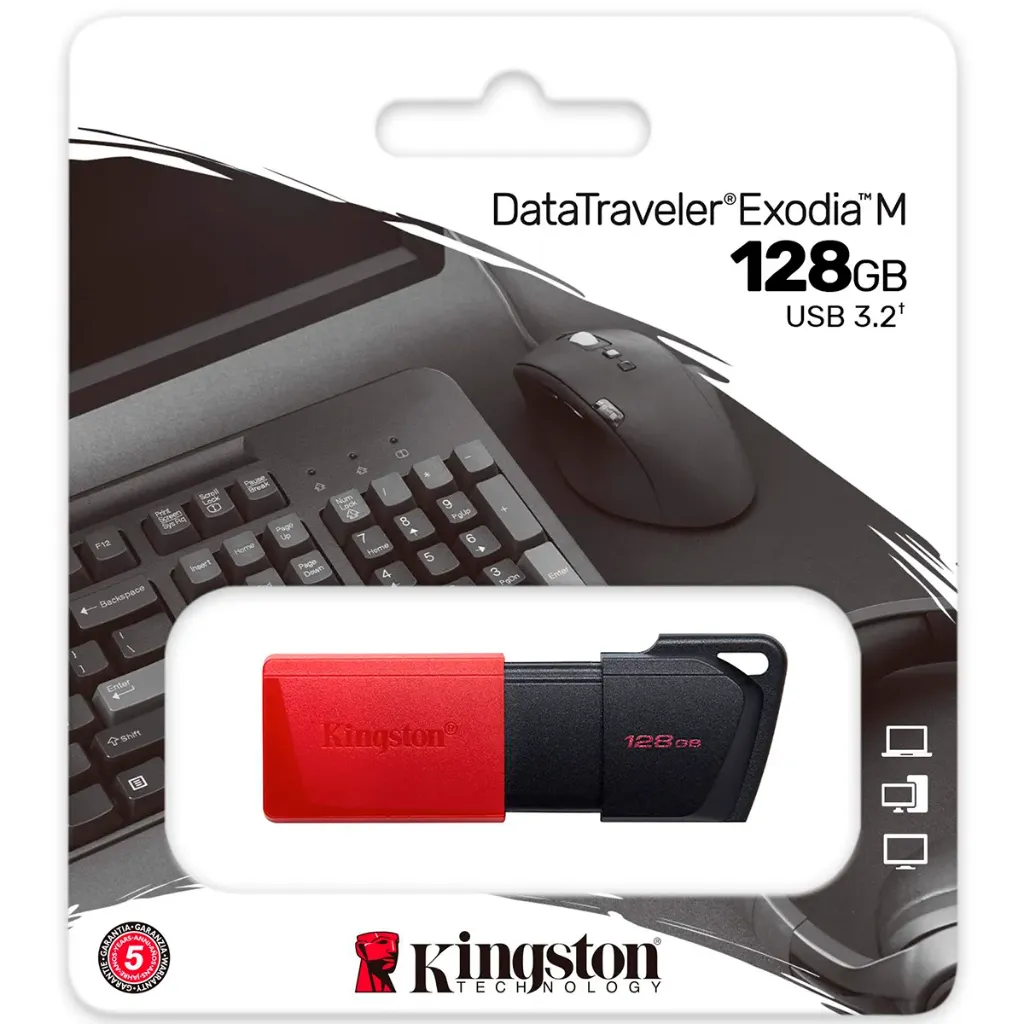 [F099-P128] PENDRIVE KINGSTON 128GB