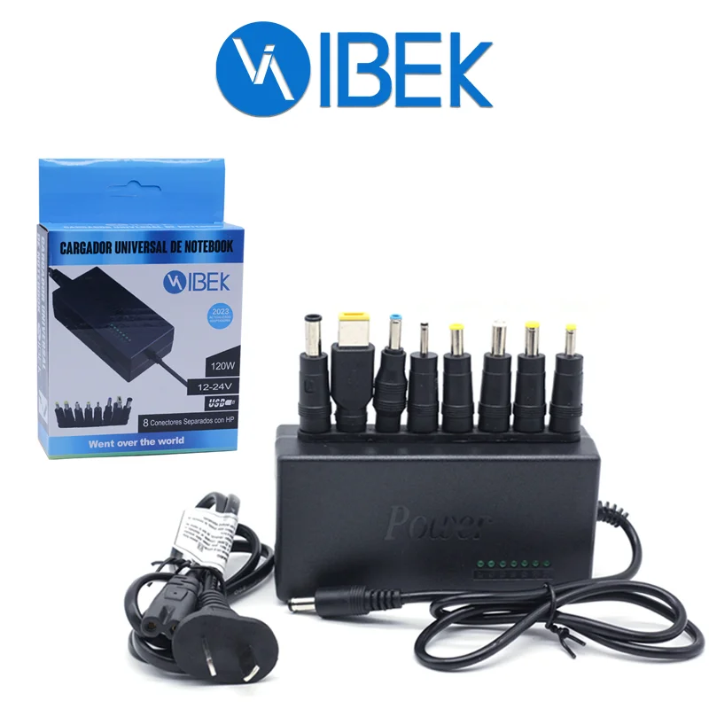 CARGADOR PARA NOTEBOOK UNIVERSAl con ficha lenovo Ibek